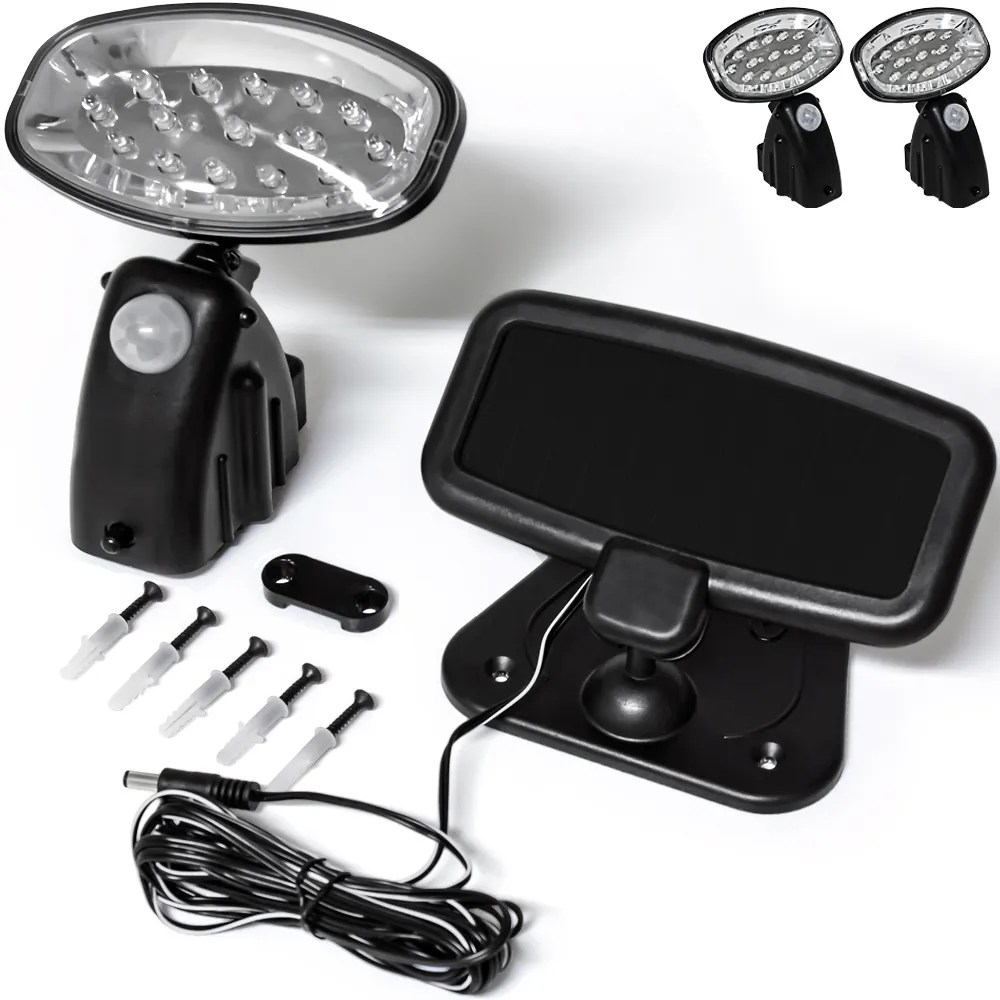 LED Solar-Wandlampe 2er-Set Bewegungsmelder LED Solar-Wandlampe 2er-Set Bewegungsmelder