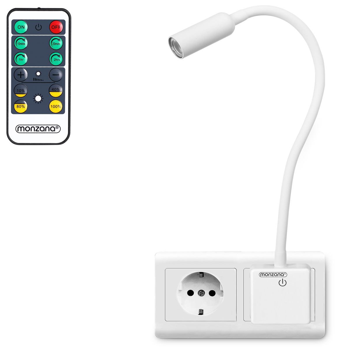 LED Wandlicht Svetloba Weiß mit Fernbedienung LED Wandlicht Svetloba Weiß mit Fernbedienung