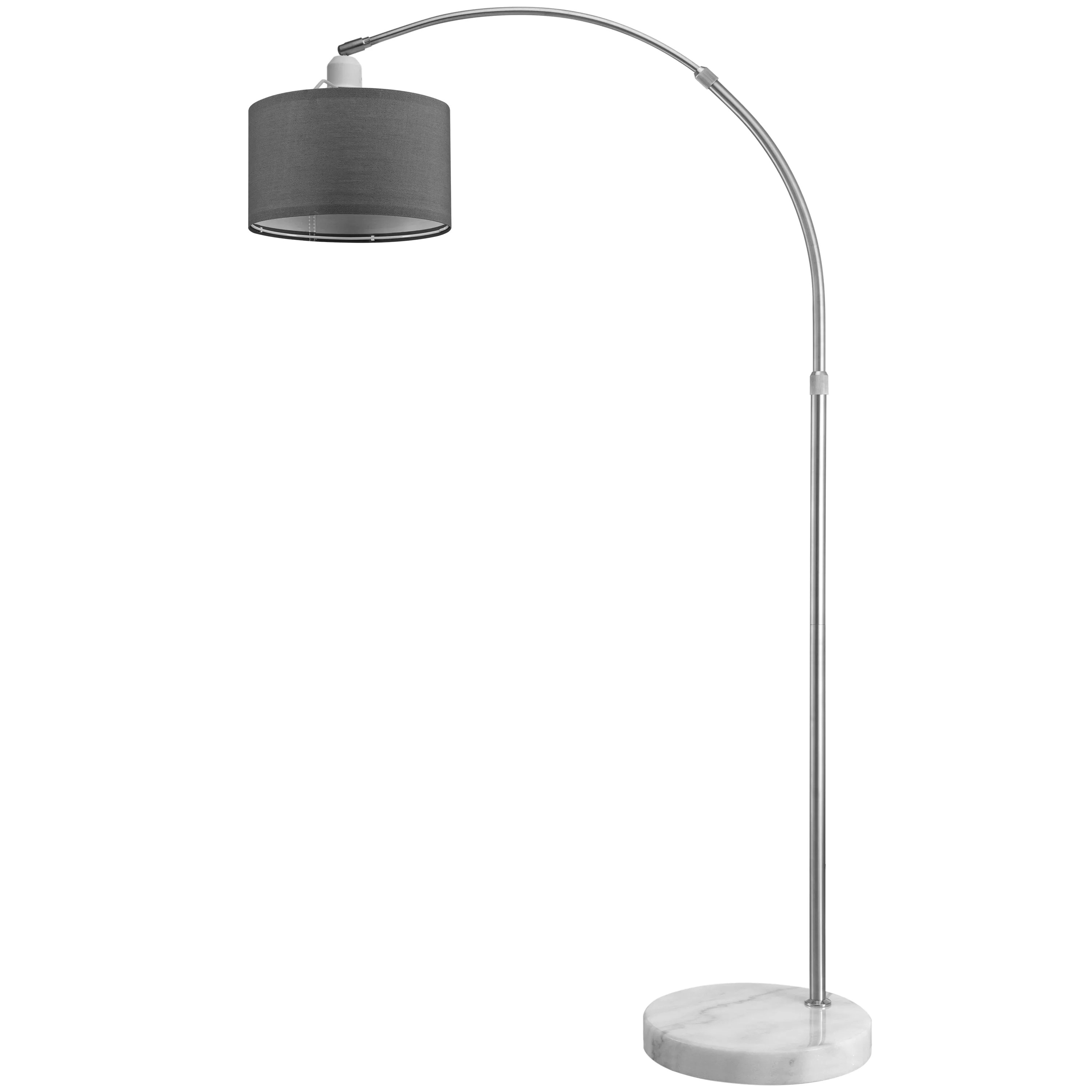 Design Bogenlampe Grau 150-175cm verstellbar Design Bogenlampe Grau 150-175cm verstellbar