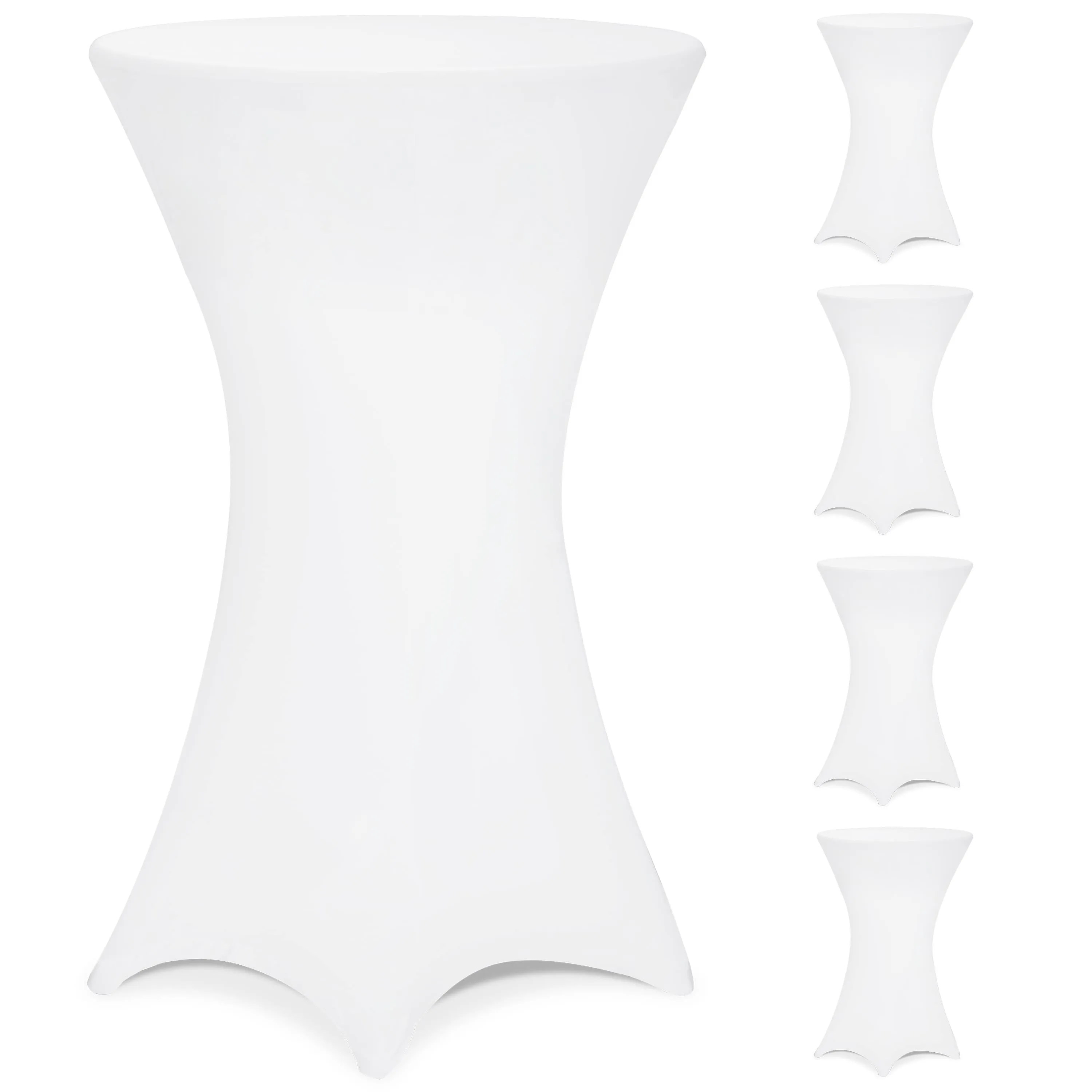 Stehtischhusse 5er-Set Weiß Ø80cm Stehtischhusse 5er-Set Weiß Ø80cm