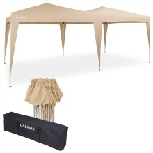 Faltpavillon Beige 3x6m UV-Schutz 50+ Faltpavillon Beige 3x6m UV-Schutz 50+