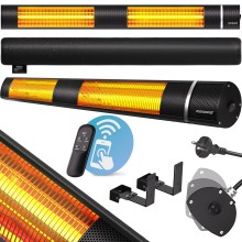 Heizstrahler MZH3000 Schwarz 3000W Heizstrahler MZH3000 Schwarz 3000W