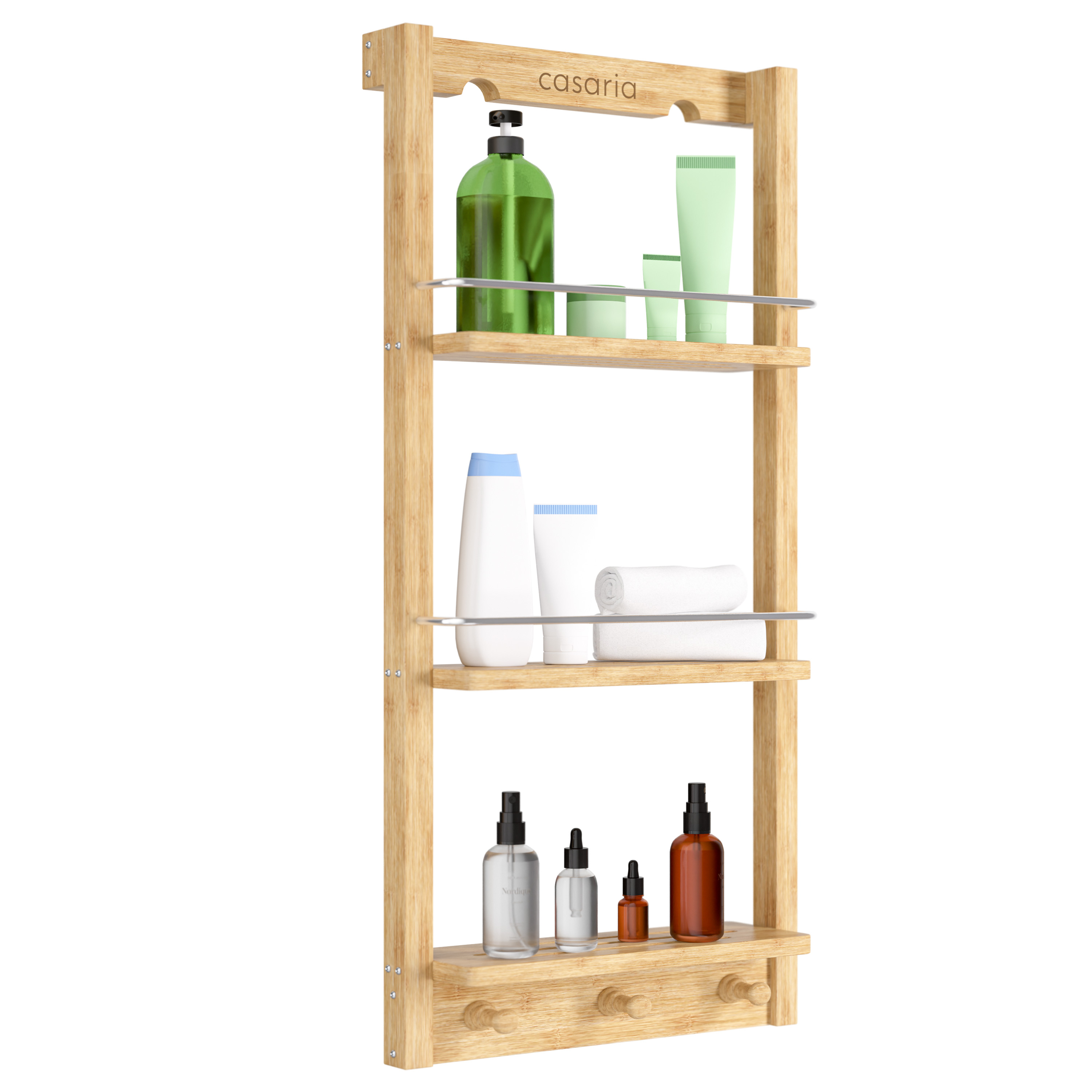 Duschregal Bambus 70x28,5x10cm – Bild 2