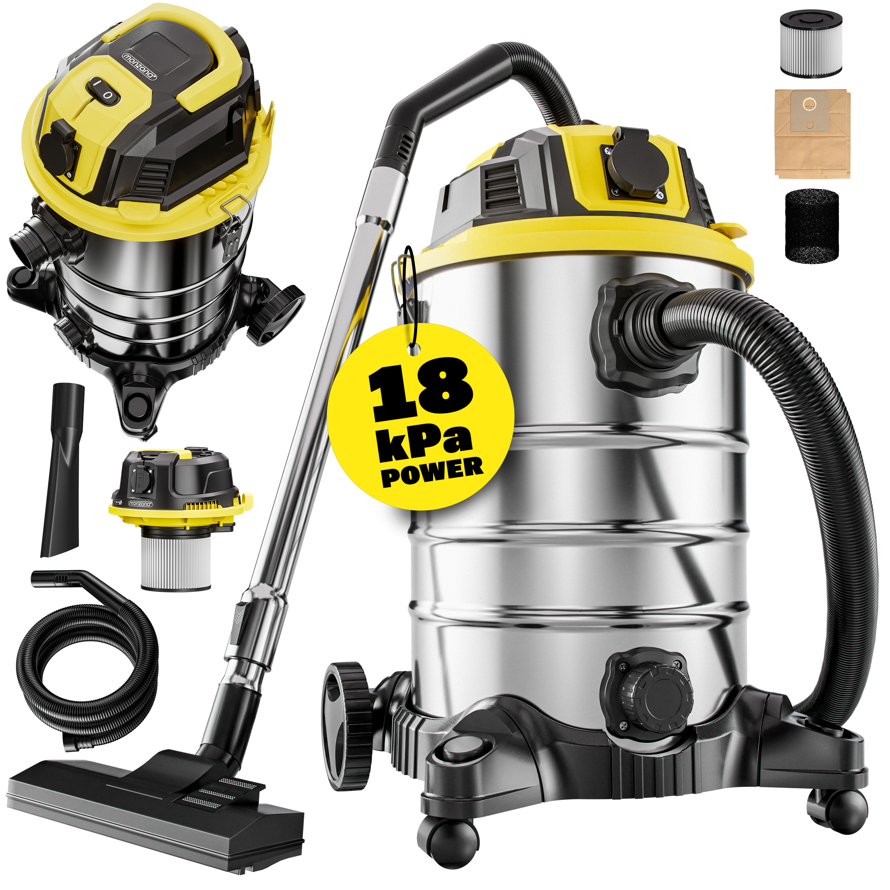 Nass- Trockensauger 1200W 30L – Bild 2