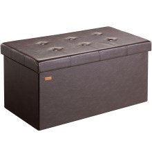 Sitzbank Braun 80x40x40cm MDF faltbar Sitzbank Braun 80x40x40cm MDF faltbar