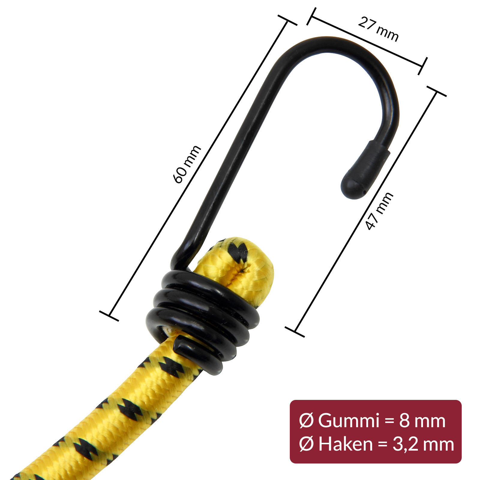 Spanngummi 12er-Set Expander 95cm – Bild 2