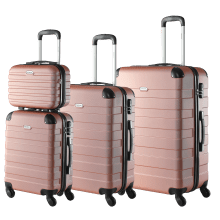 Hartschalenkofferset Essential + Beautycase 4-tlg Rose Hartschalenkofferset Essential + Beautycase 4-tlg Rose