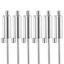 Öl-Fackel 6er-Set Edelstahl 115cm Öl-Fackel 6er-Set Edelstahl 115cm