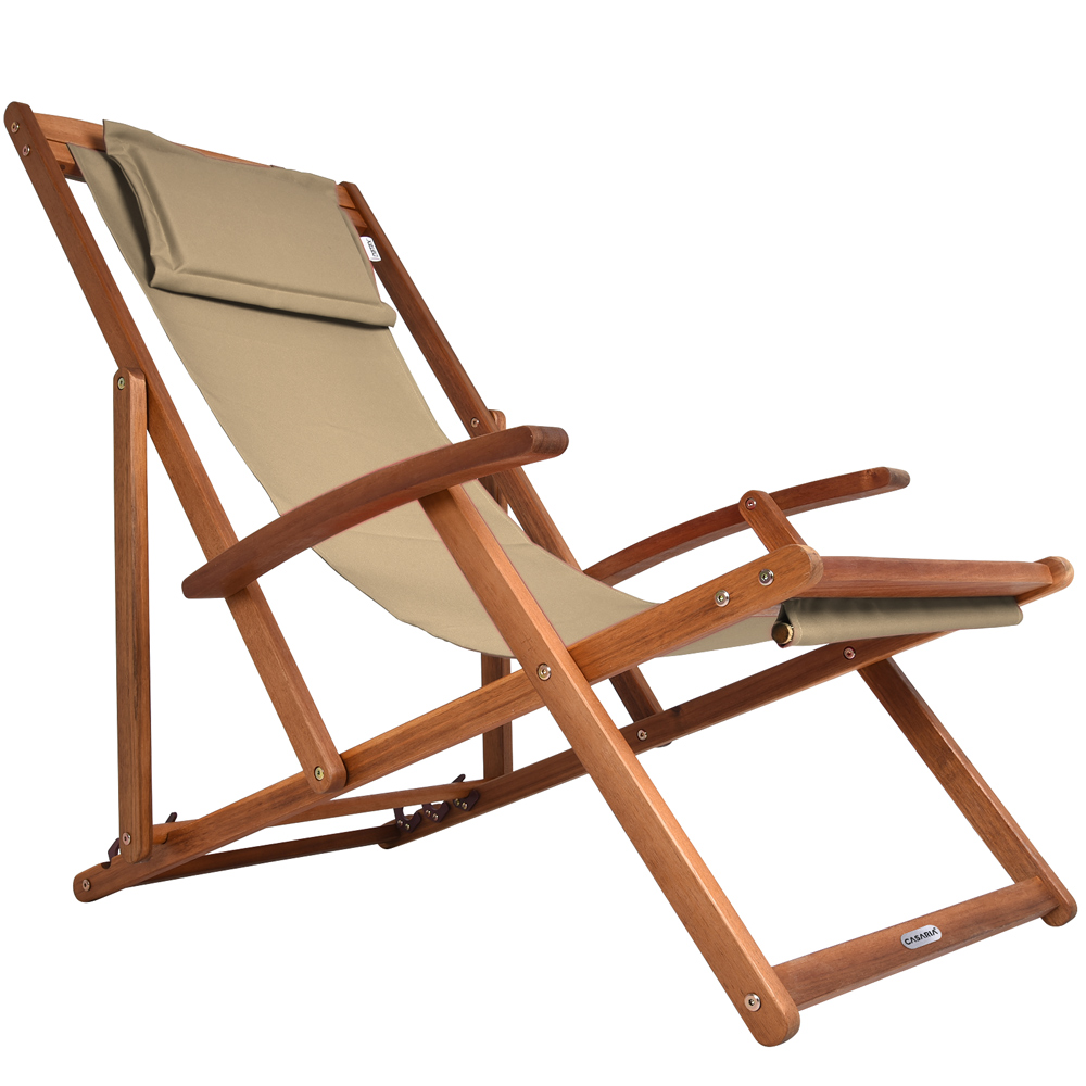 Gartenliege Creme Akazienholz 94x60x94cm Gartenliege Creme Akazienholz 94x60x94cm
