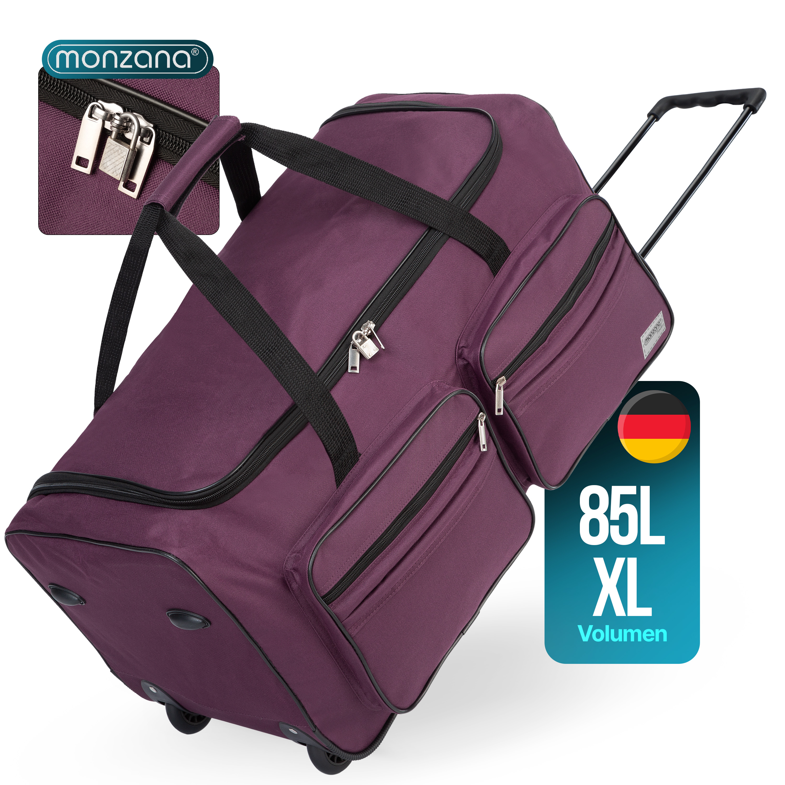 Rollenreisetasche Violett 85L Rollenreisetasche Violett 85L