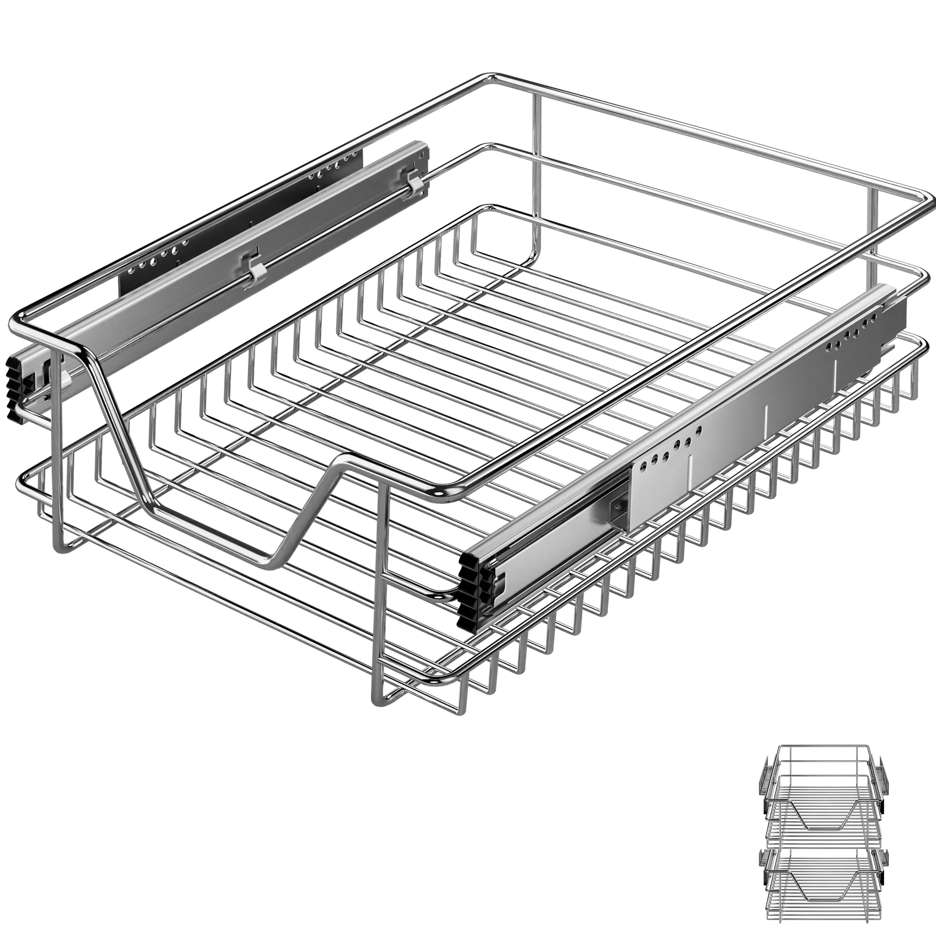 Teleskopschublade 2er-Set 40cm Schrankbreite Außenmaß Teleskopschublade 2er-Set 40cm Schrankbreite Außenmaß