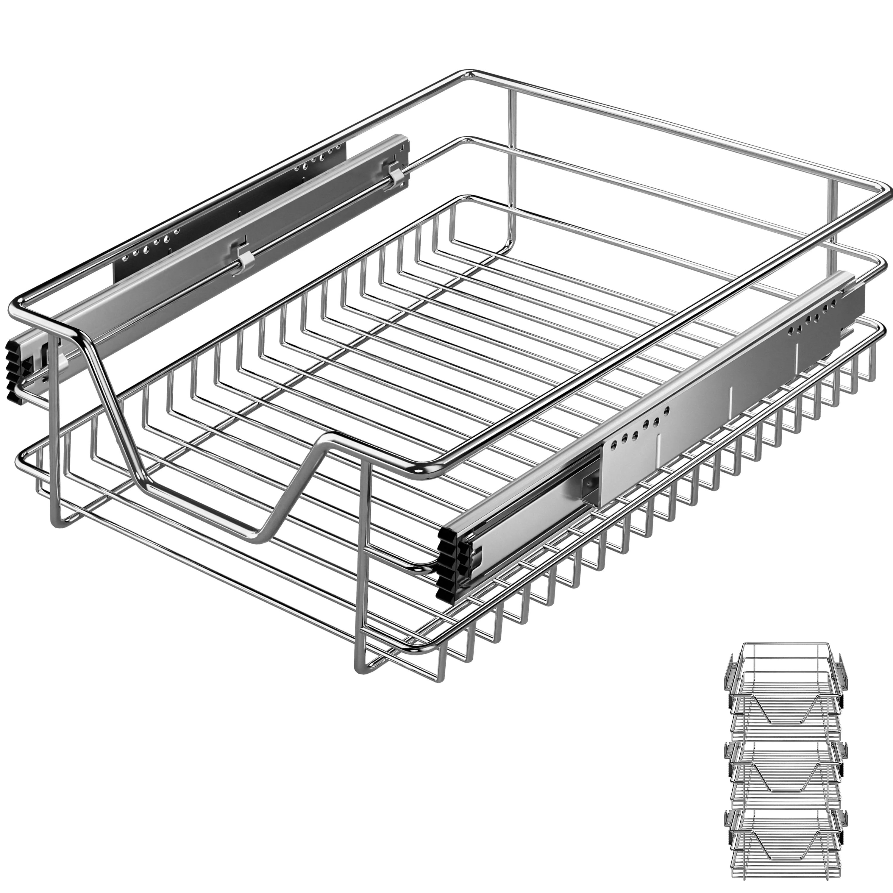 Teleskopschublade 3er-Set 40cm Schrankbreite Außenmaß Teleskopschublade 3er-Set 40cm Schrankbreite Außenmaß