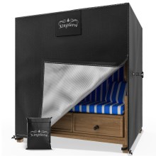 Abdeckplane Strandkorb Anthrazit 120x90x160/140cm 9100mm Wassersäule Abdeckplane Strandkorb Anthrazit 120x90x160/140cm 9100mm Wassersäule