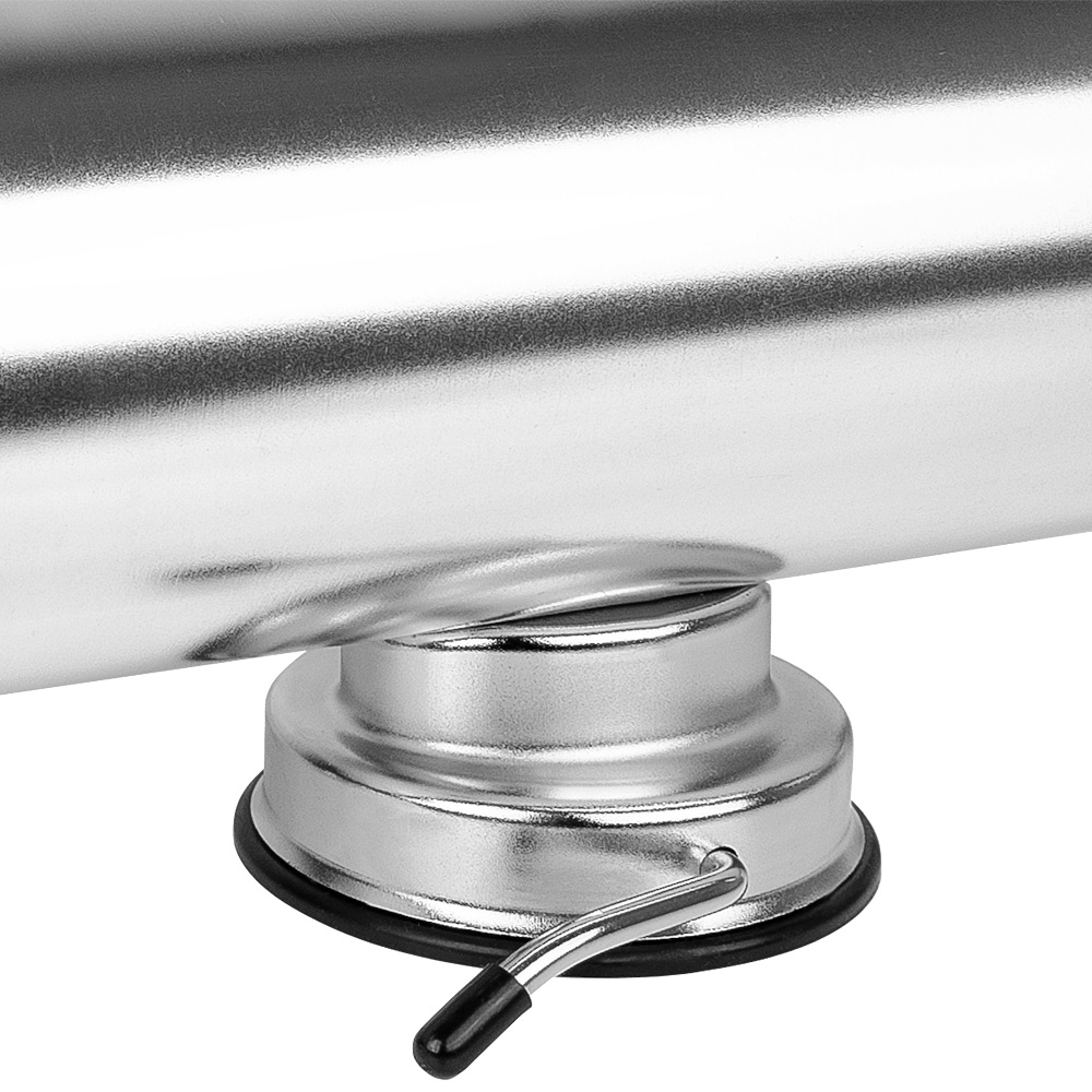 Wurstfüller 2,5L Saughalter stabil 3 Füllrohre Aluminium kompakt – Bild 2