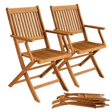 Gartenstuhl Sydney 2er-Set Akazie FSC®-zertifiziert Gartenstuhl Sydney 2er-Set Akazie FSC®-zertifiziert