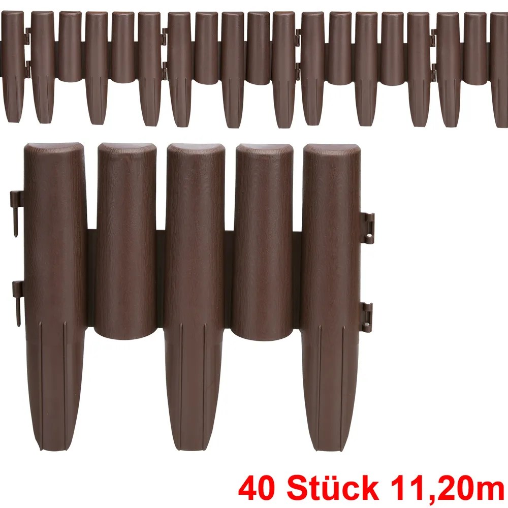 Beeteinfassung 5er-Set Braun 11,20m Beeteinfassung 5er-Set Braun 11,20m