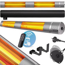 Heizstrahler MZH3000 Silber 3000W Heizstrahler MZH3000 Silber 3000W