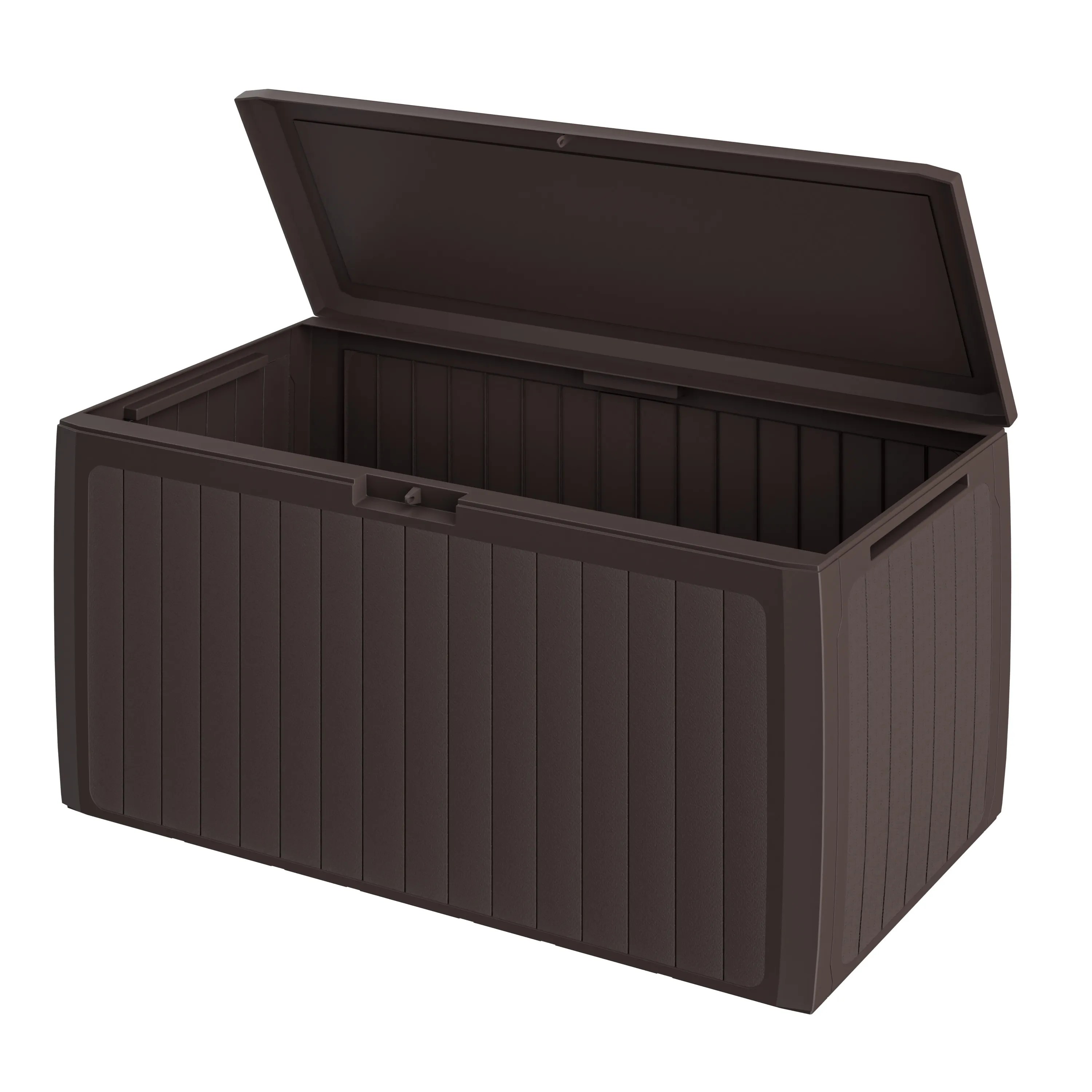 Gartenbox 290L Braun Board Plus mit Rollen wetterfest Gartenbox 290L Braun Board Plus mit Rollen wetterfest
