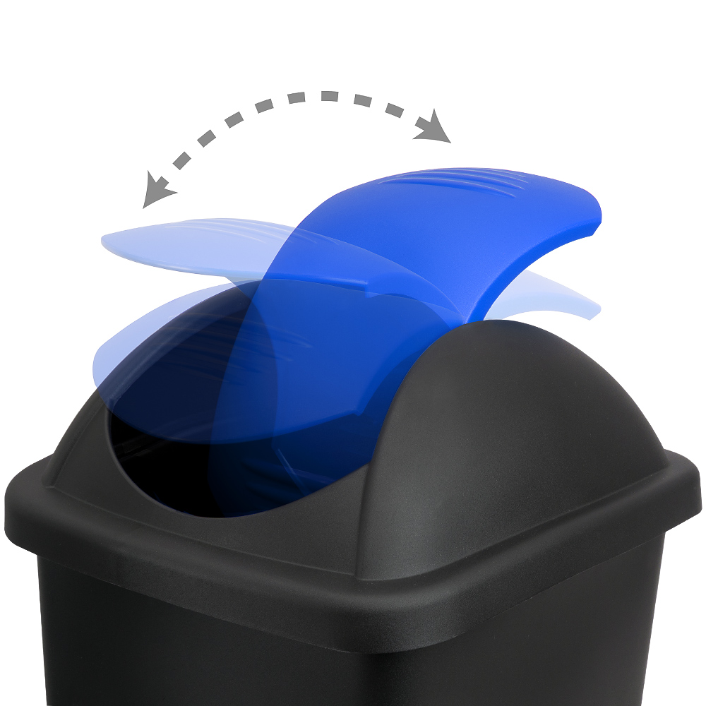 Mülleimer 3er-Set Gelb/Blau/Silber Kunststoff 60L – Bild 2