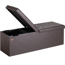 Sitzbank Braun 115x38x38cm mit Klappdeckel Sitzbank Braun 115x38x38cm mit Klappdeckel