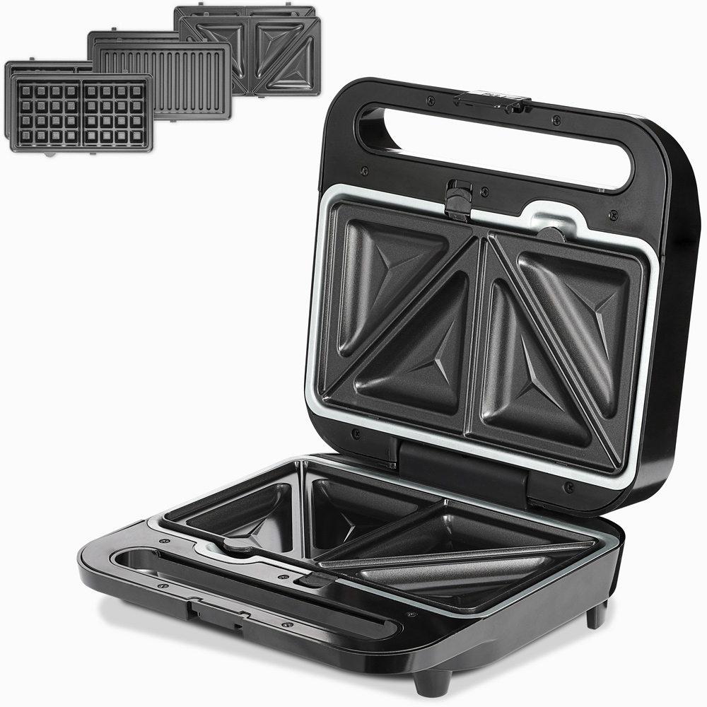 Sandwichmaker XXL 3in1 1000W 25x23,5x9,5cm schwarz – Bild 2