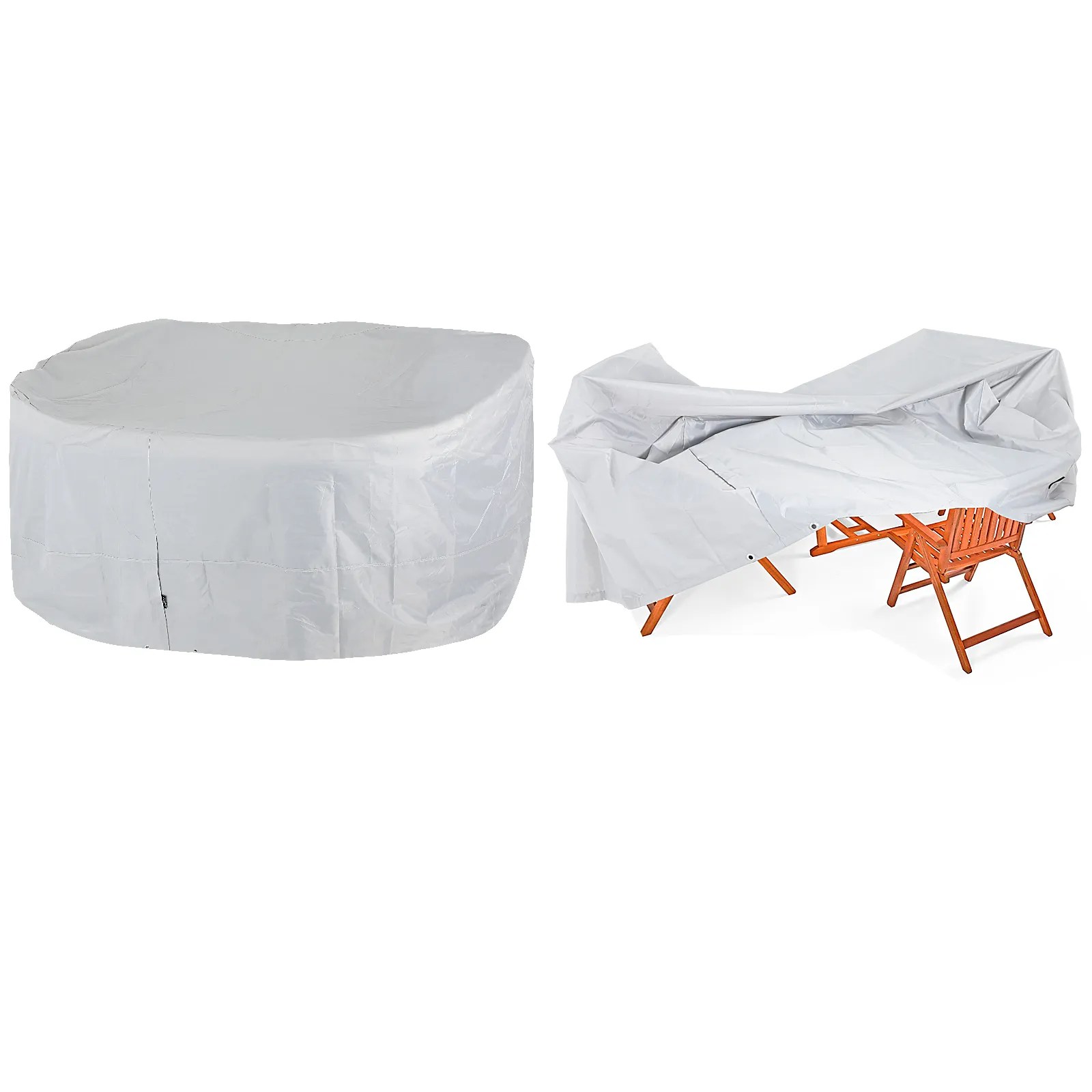 Abdeckung Sitzgarnitur Vanamo Silber 420D Oxford 242x162x100cm Abdeckung Sitzgarnitur Vanamo Silber 420D Oxford 242x162x100cm