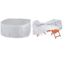 Abdeckung Sitzgarnitur Vanamo Silber 420D Oxford 242x162x100cm Abdeckung Sitzgarnitur Vanamo Silber 420D Oxford 242x162x100cm