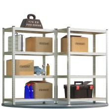 Schwerlastregal 2er-Set 160x90x40cm verzinkt 700kg Schwerlastregal 2er-Set 160x90x40cm verzinkt 700kg