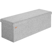 Sitzbank Grau 115x38x38cm mit Stauraum faltbar Sitzbank Grau 115x38x38cm mit Stauraum faltbar