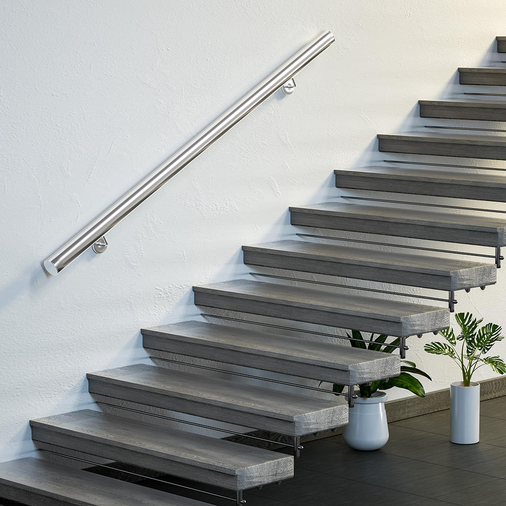 Handlauf Edelstahl 4,2x100cm erweiterbar Pack 1 – Bild 2
