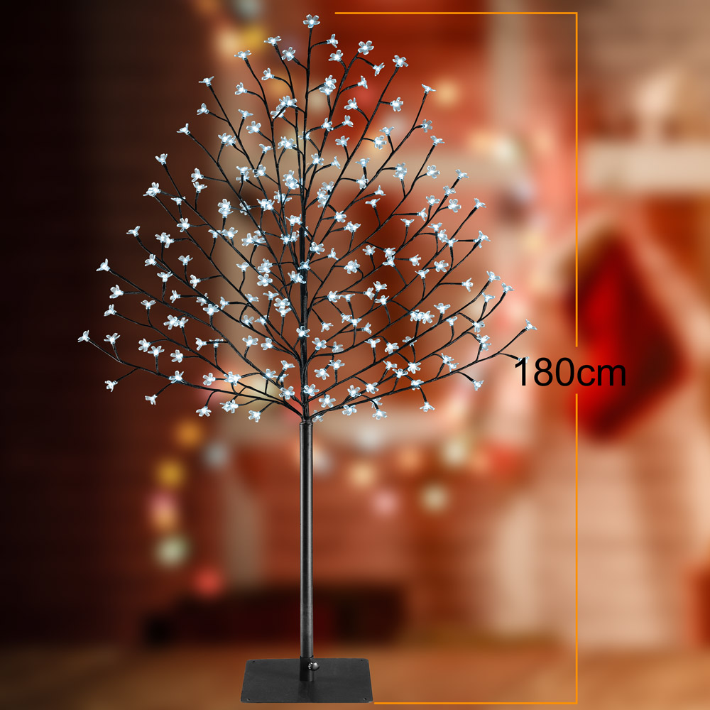 Kirschblütenbaum 2er-Set Kaltweiß 180cm In-/Outdoor + Fernbedienung – Bild 2