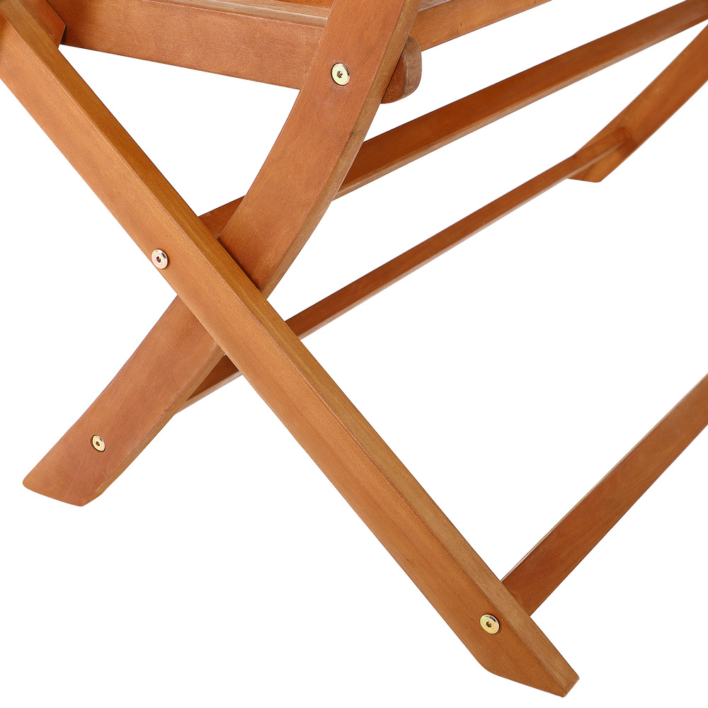 Gartenbank Eukalyptusholz FSC®-zertifiziert 120x55x90cm – Bild 2