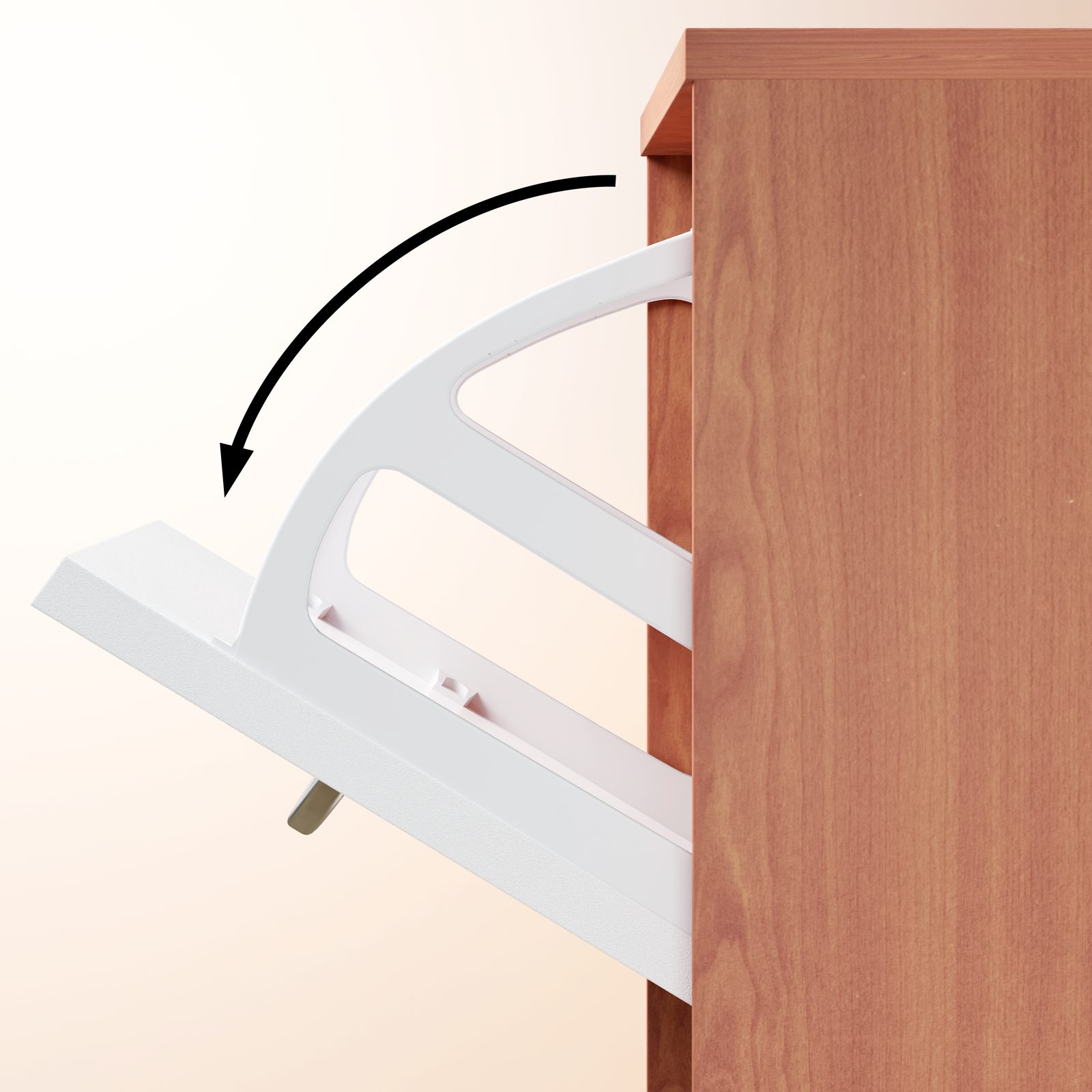 Schuhschrank Buche/Weiß 115x60x24cm – Bild 2