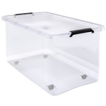 Aufbewahrungsbox Transparent 60x40x35cm 60L stapelbar Aufbewahrungsbox Transparent 60x40x35cm 60L stapelbar
