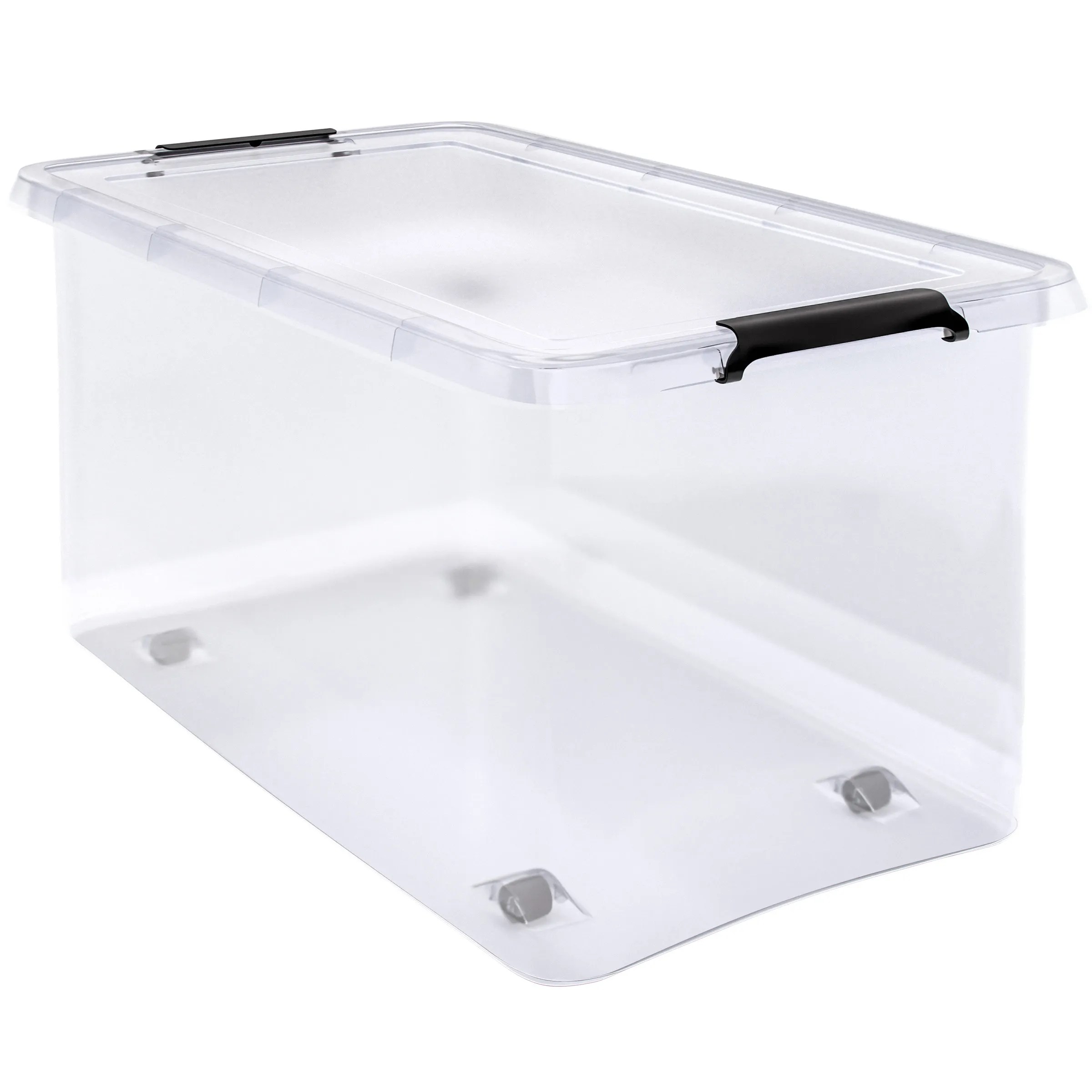 Aufbewahrungsbox Transparent 60x40x35cm 60L stapelbar Aufbewahrungsbox Transparent 60x40x35cm 60L stapelbar