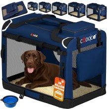 Hundebox faltbar XXL 90x60x66cm Blau Hundebox faltbar XXL 90x60x66cm Blau