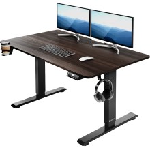 Höhenverstellbarer Schreibtisch Braun 110x60x73-118cm Höhenverstellbarer Schreibtisch Braun 110x60x73-118cm