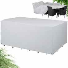 Abdeckung Sitzgarnitur Silber 308x138x89cm Abdeckung Sitzgarnitur Silber 308x138x89cm