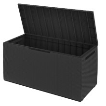 Auflagenbox Capri Anthrazit 310L mit Rollen Auflagenbox Capri Anthrazit 310L mit Rollen