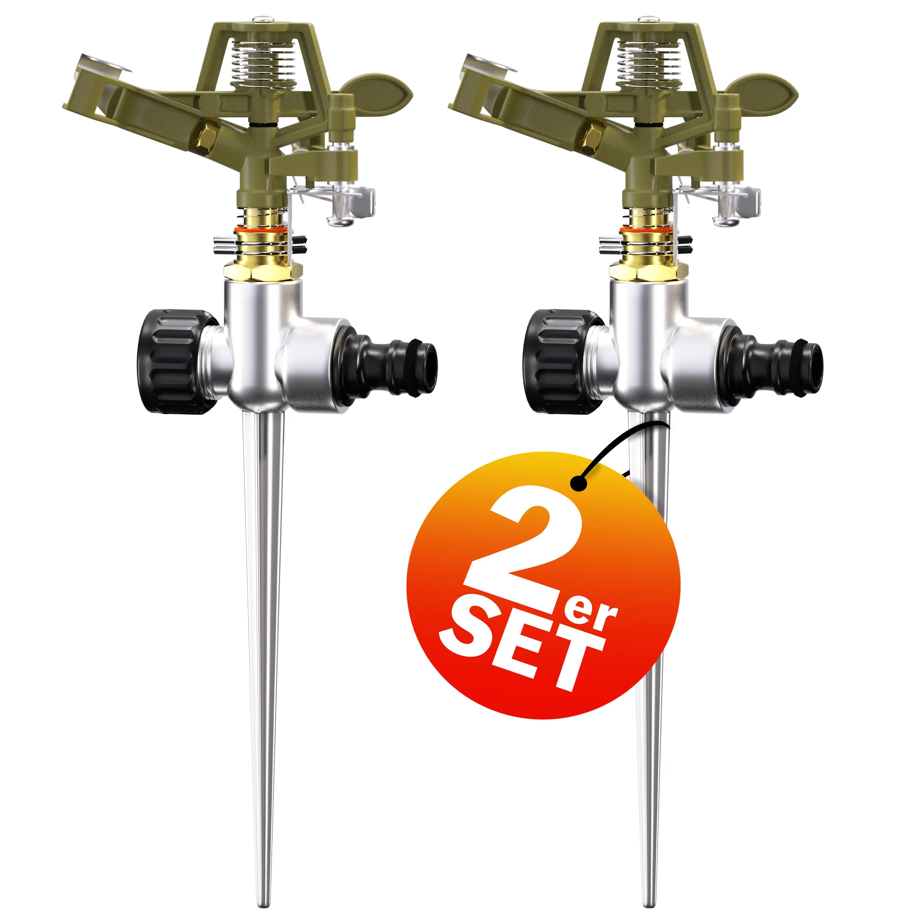 Rasensprenger Impulsregner 2er-Set Rasensprenger Impulsregner 2er-Set