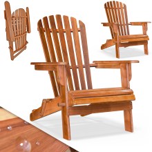 Liegestuhl Adirondack 2er-Set Akazienholz klappbar Liegestuhl Adirondack 2er-Set Akazienholz klappbar