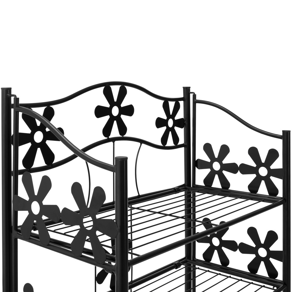 Metallregal Mattschwarz 50x60x30cm – Bild 2