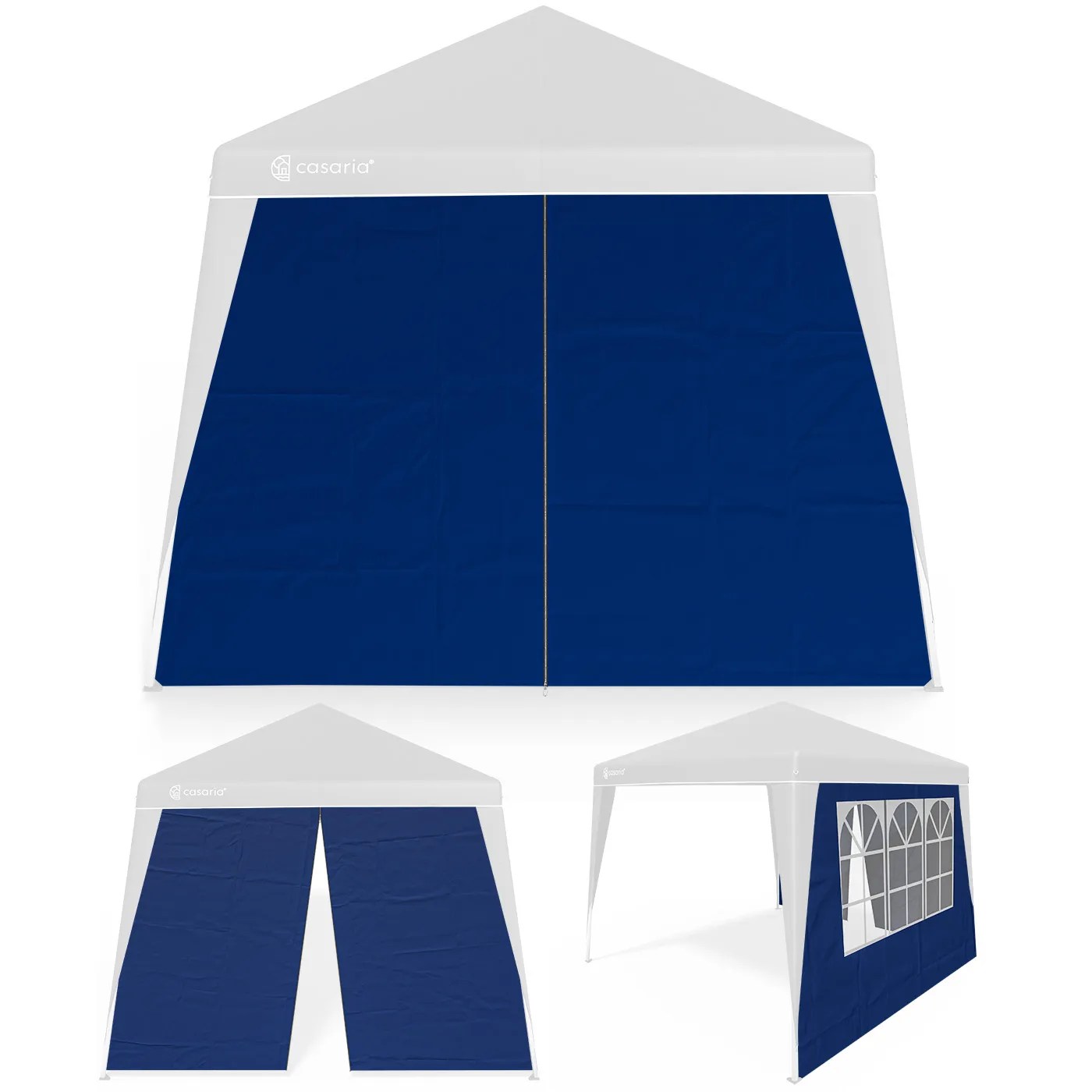 Seitenwand Faltpavillon Capri 2er-Set Blau 3x3m Seitenwand Faltpavillon Capri 2er-Set Blau 3x3m