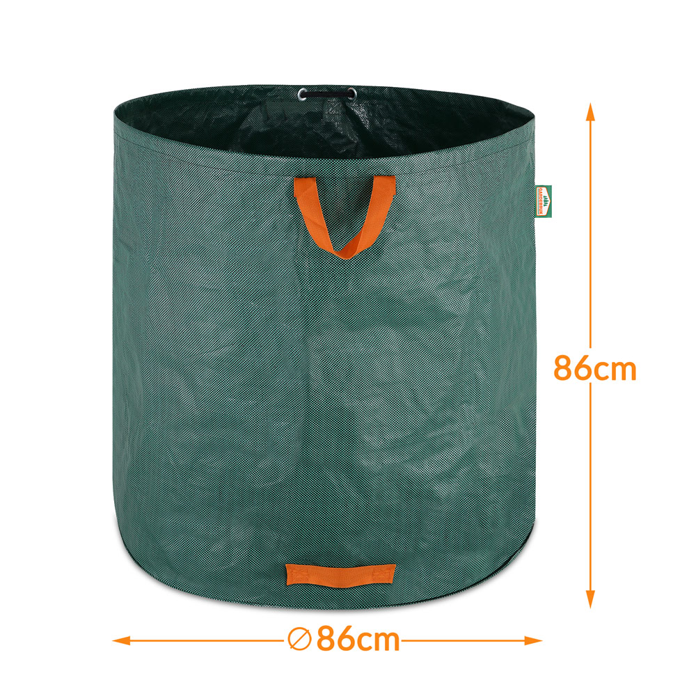 Gartenabfallsack 2er-Set Grün je 500 Liter – Bild 2