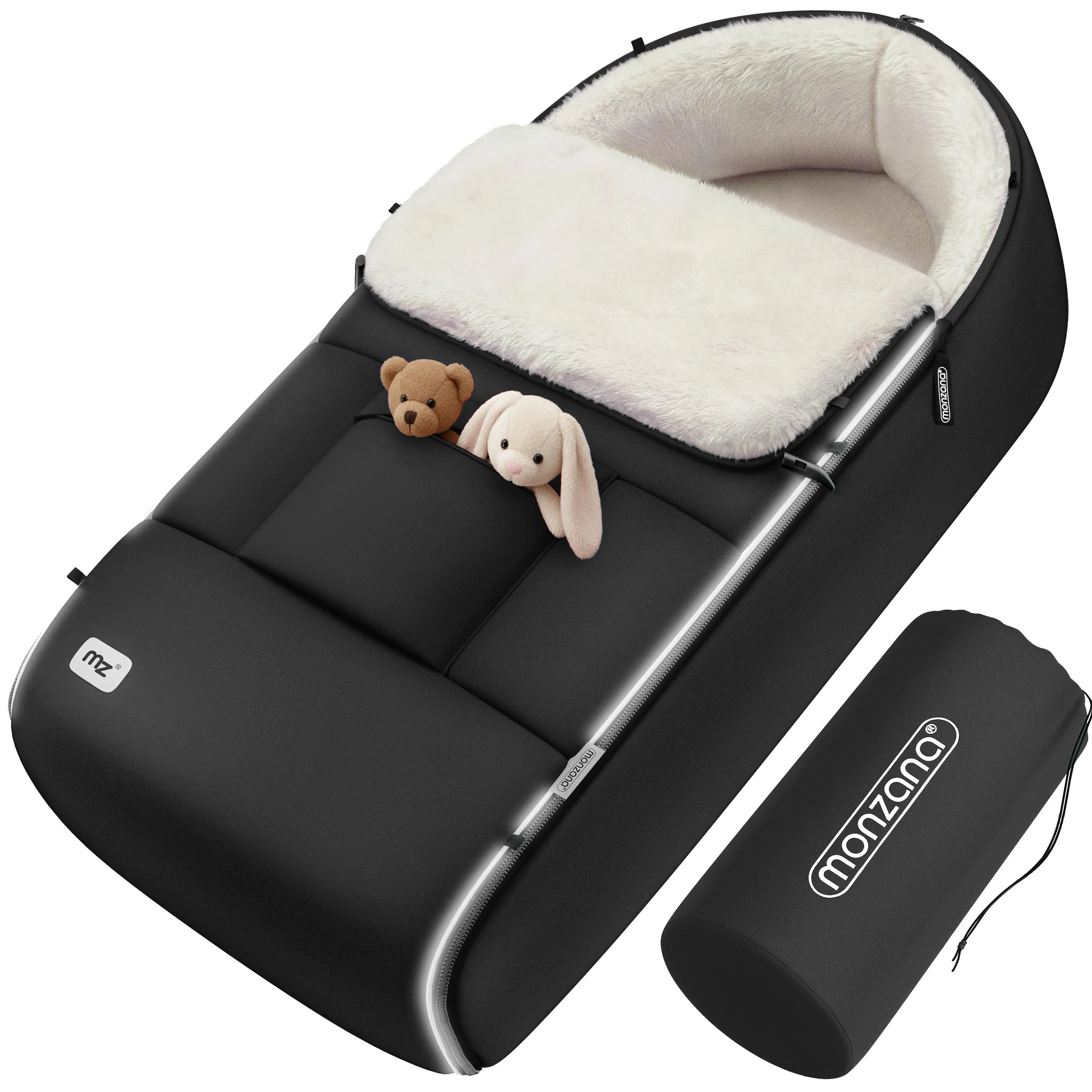 Babyfußsack Anthrazit gefüttert Kinderwagen geeignet Babyfußsack Anthrazit gefüttert Kinderwagen geeignet