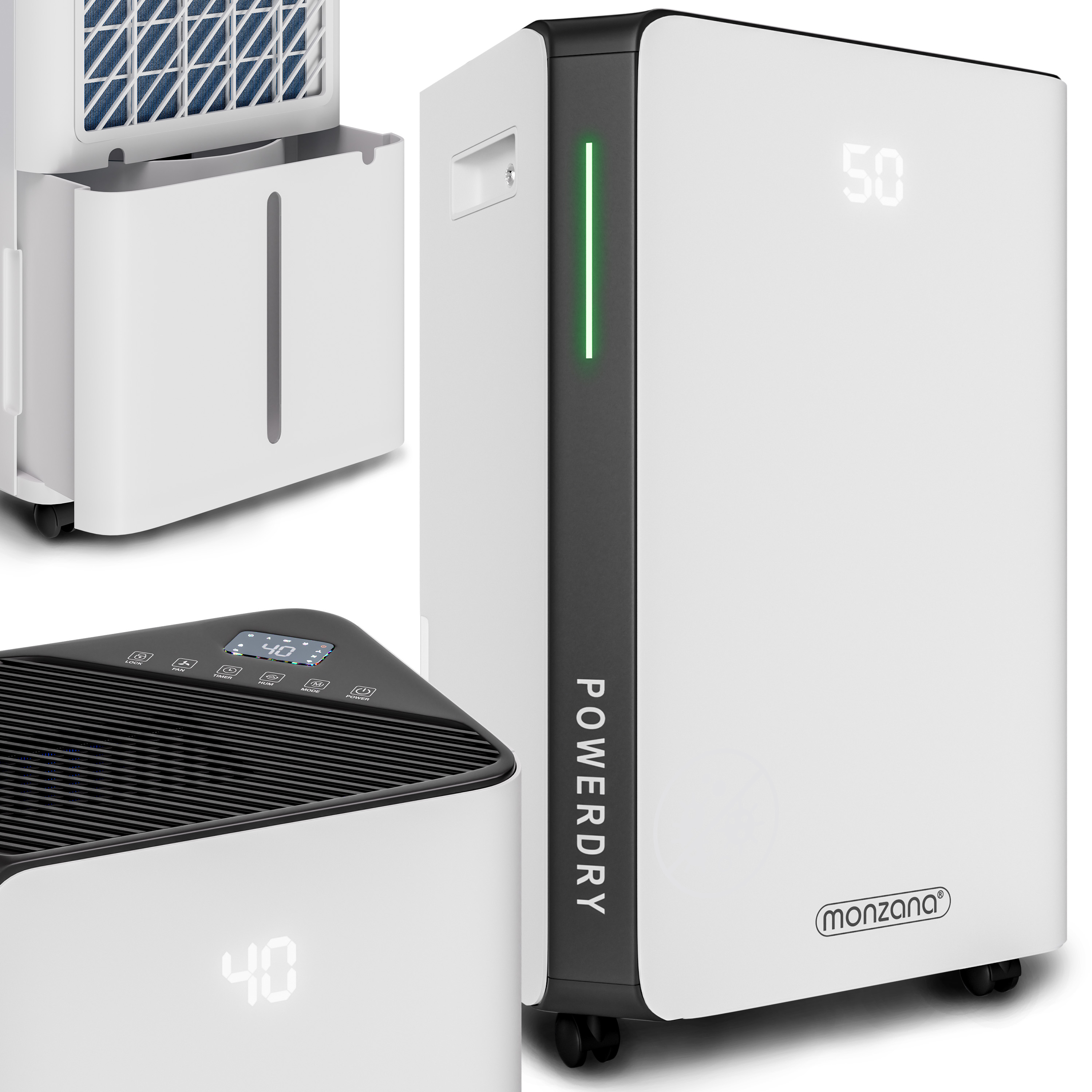 Luftentfeuchter 49,5x30,5x23cm 20L – Bild 2