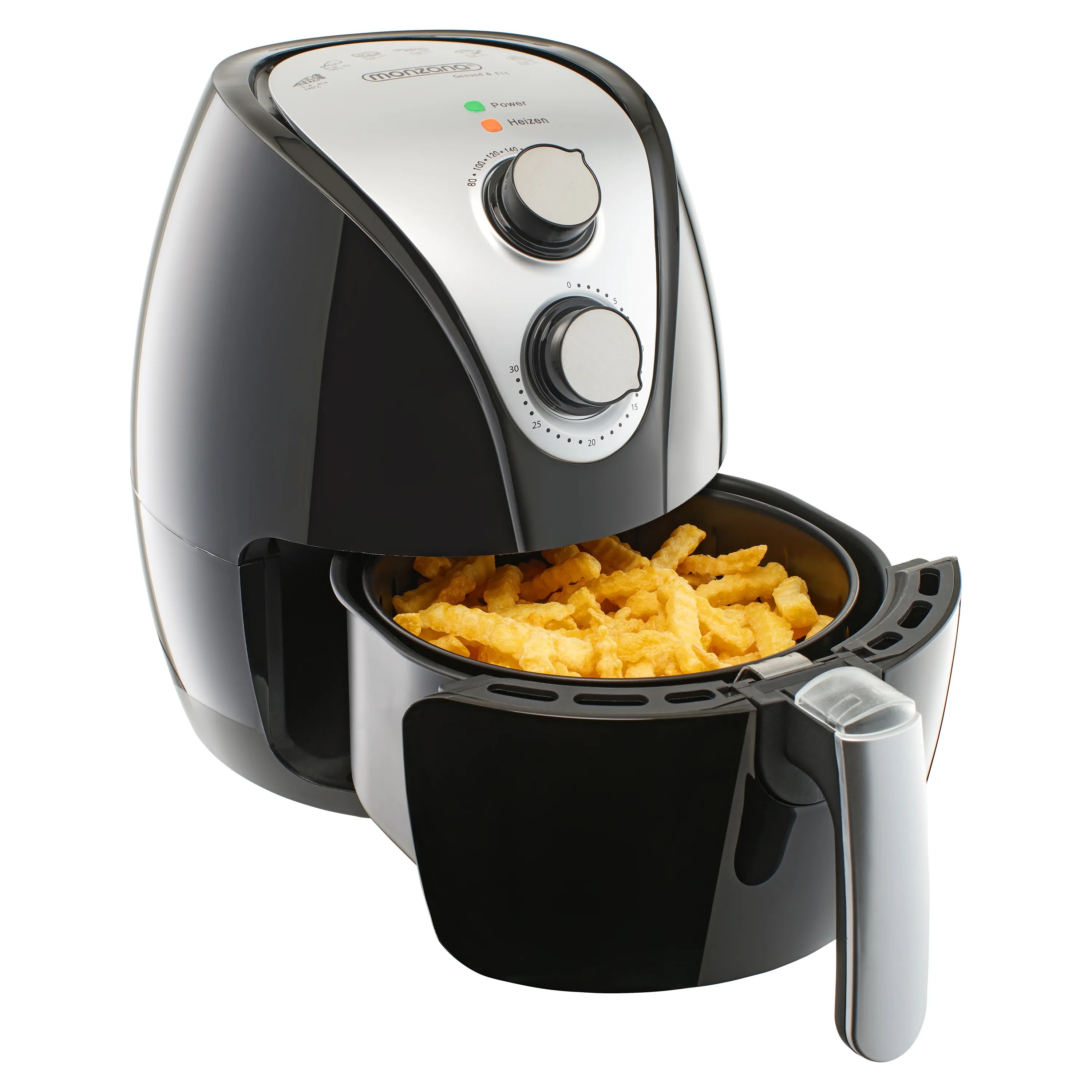 Heißluftfritteuse 9in1 Schwarz inkl Rezeptheft 1500W Heißluftfritteuse 9in1 Schwarz inkl Rezeptheft 1500W