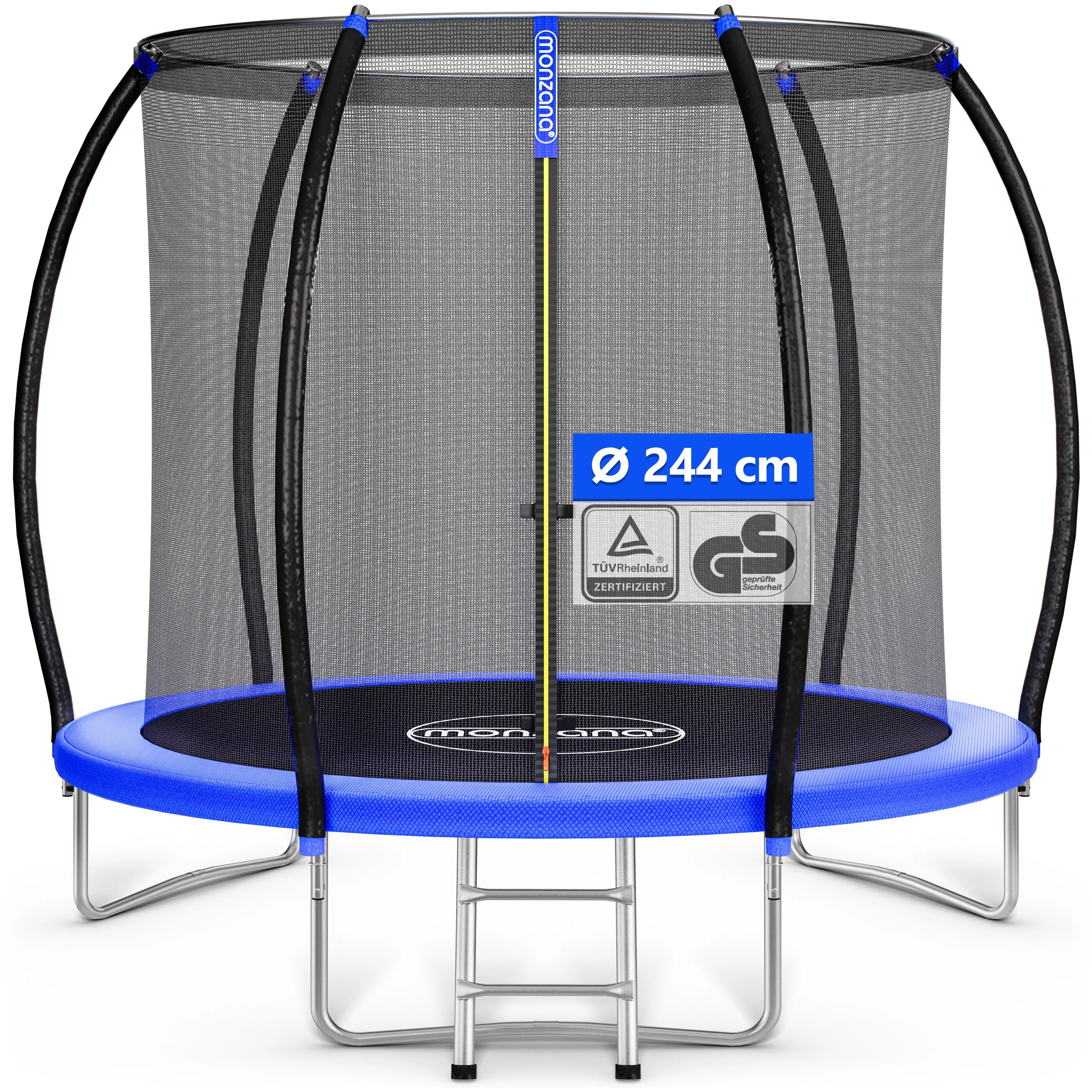 Trampolin Ø244cm Sicherheitsnetz innen TÜV GS Trampolin Ø244cm Sicherheitsnetz innen TÜV GS
