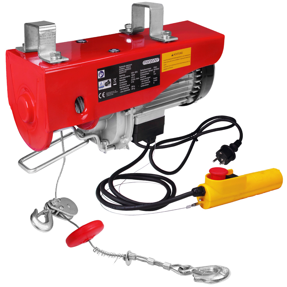 Seilwinde elektrisch 400/800 kg – Bild 2