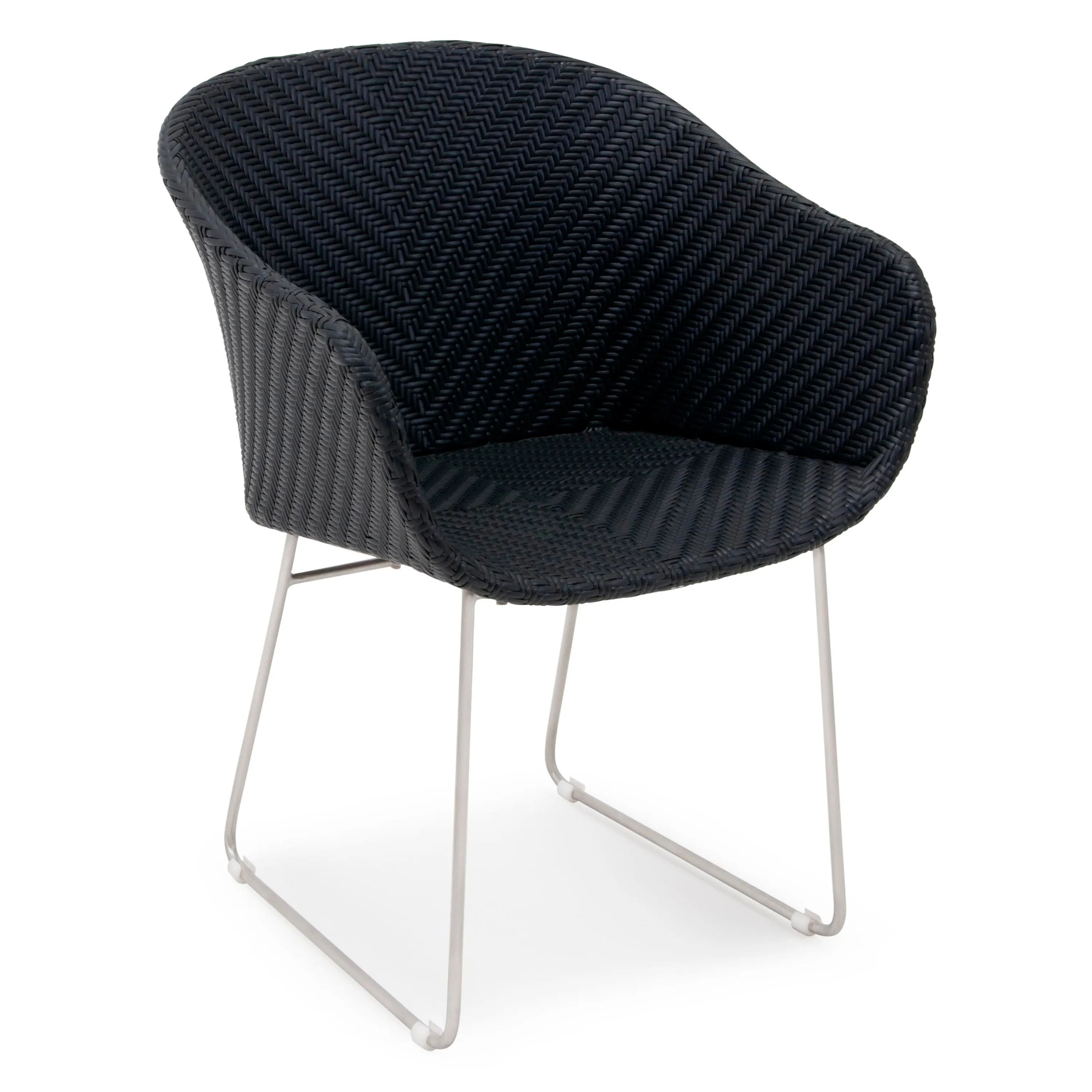 Polyrattan Gartenstuhl Monza Schwarz Polyrattan Gartenstuhl Monza Schwarz